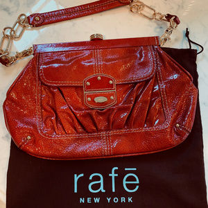 Rafe "Tumbled" Red Patent Leather Bag